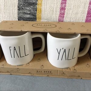 NWT {Rae Dunn} FALL Y’ALL 🍁🍂 Coffee Mug Set